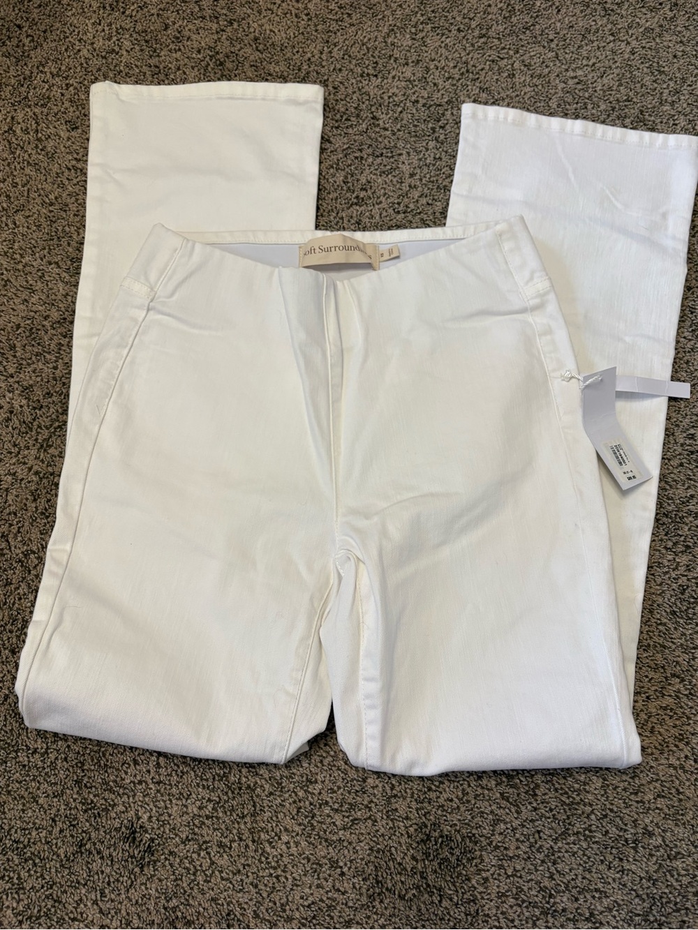 Soft Surroundings White Denim Pants
